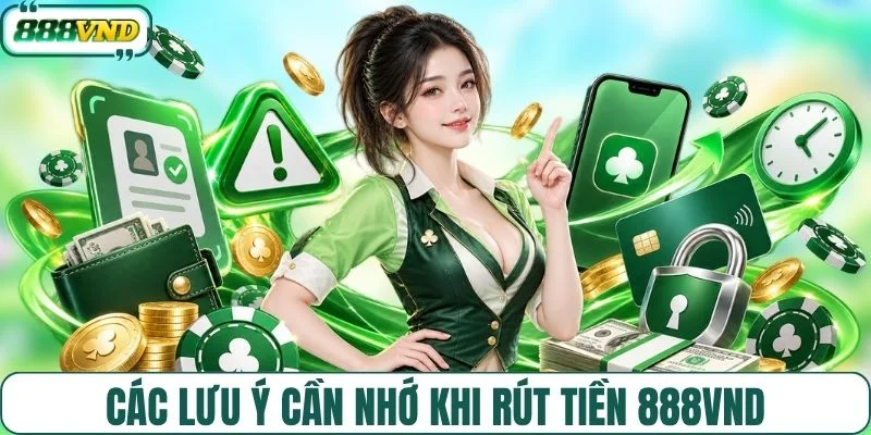 Các lưu ý cần nhớ khi rút tiền 888VND