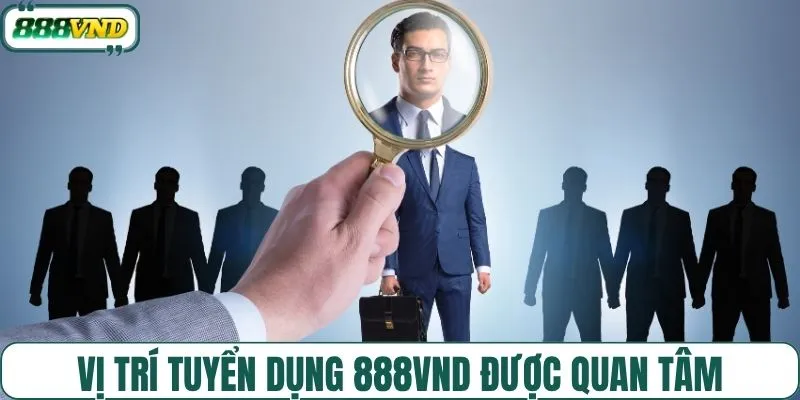 Vị trí tuyển dụng 888VND được quan tâm